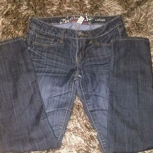 Dark washed jeans